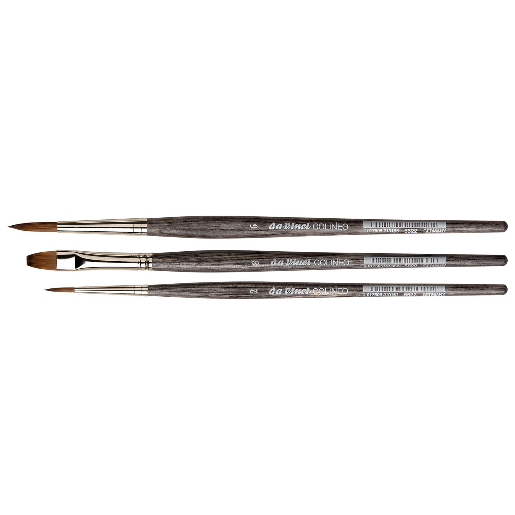 da Vinci COLINEO 3 Piece Synthetic Red Sable Brush Set